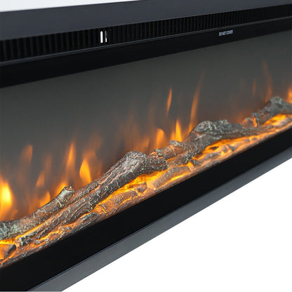 40/50/60/70/80 Inch Electric Fireplace 9 Colour LED Flame Effect Heater With Remote Control - House Comfort