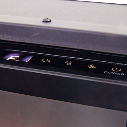 40/50/60inch Black Wall Mounted & Recessed Electric Fireplace with Adjustable Flame & Brightness - House Comfort