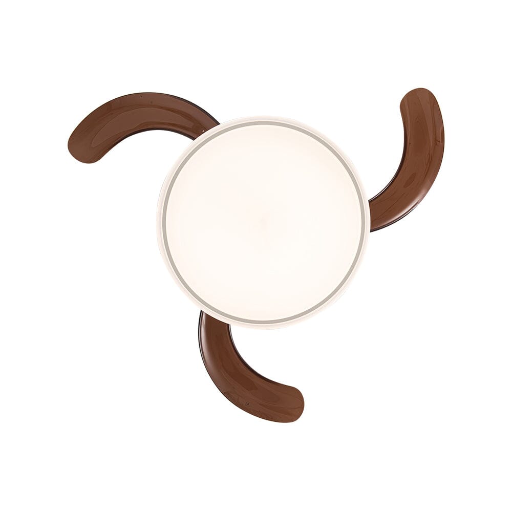 42'' Coffee Acrylic Ceiling Fan with Light Dimmable with Remote - House Comfort