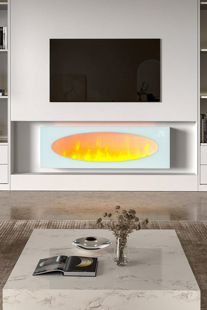 42 Inch Freestanding Electric Fireplace 2000W 7 Vibrant Colours - House Comfort
