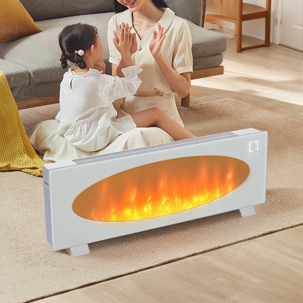 42 Inch Freestanding Electric Fireplace 2000W 7 Vibrant Colours - House Comfort