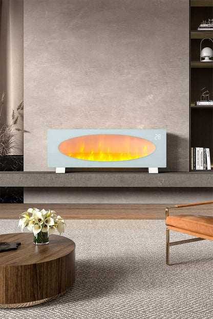 42 Inch Freestanding Electric Fireplace 2000W 7 Vibrant Colours - House Comfort