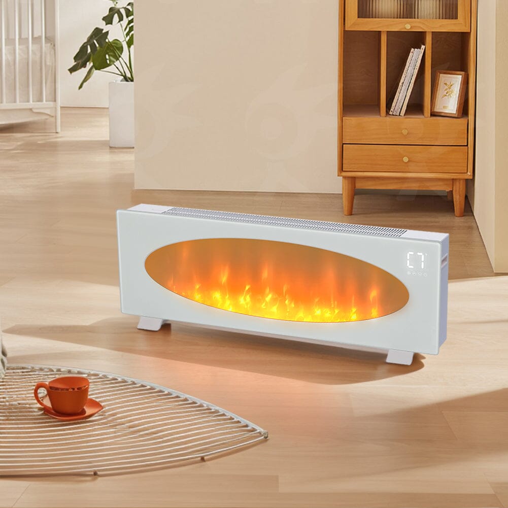 42 Inch Freestanding Electric Fireplace 2000W 7 Vibrant Colours - House Comfort