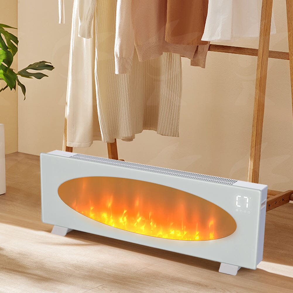 42 Inch Freestanding Electric Fireplace 2000W 7 Vibrant Colours - House Comfort