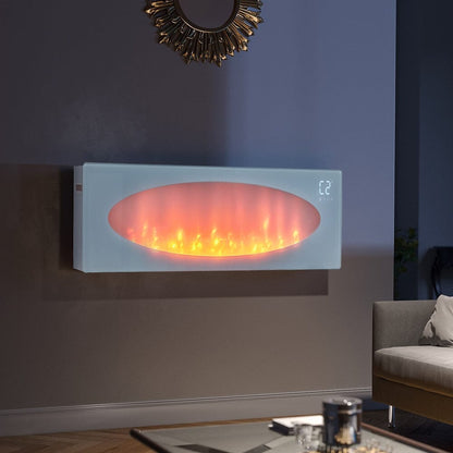 42 Inch Freestanding Electric Fireplace 2000W 7 Vibrant Colours - House Comfort