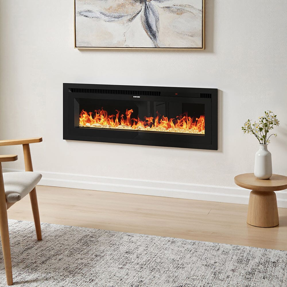42/50/60/73 inch Electric Fire 12 Vibrant Flame Colours Electric Fireplace with Remote - House Comfort