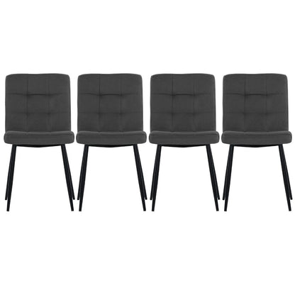 44cm Wide Retro Velvet Accent Desk Chair Dining Desk Chairs - House Comfort