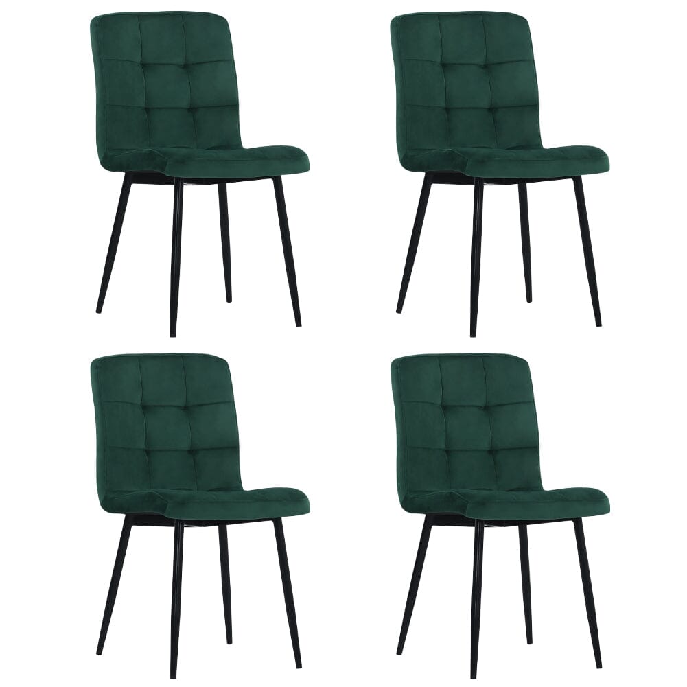 44cm Wide Retro Velvet Accent Desk Chair Dining Desk Chairs - House Comfort