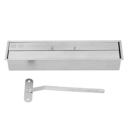 45 inch Silver Wall Mount Fireplaces Steel Stainless Indoors Bio - Ethanol Fireplaces - House Comfort