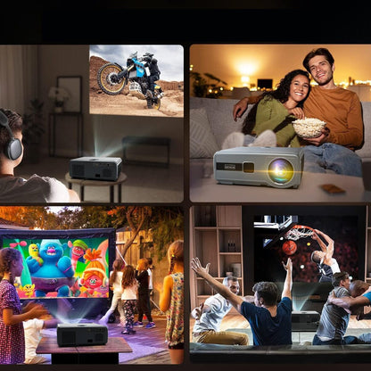 4.6 inch W Grey 4K Smart Projector - House Comfort