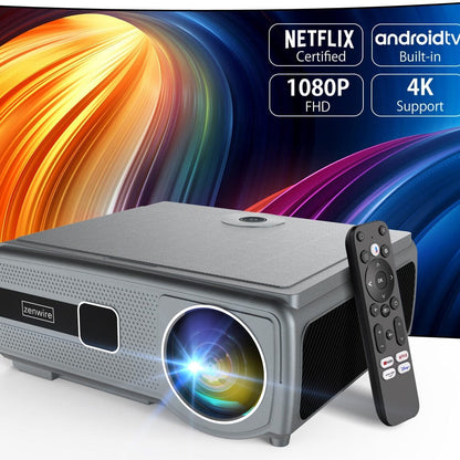 4.6 inch W Grey 4K Smart Projector - House Comfort