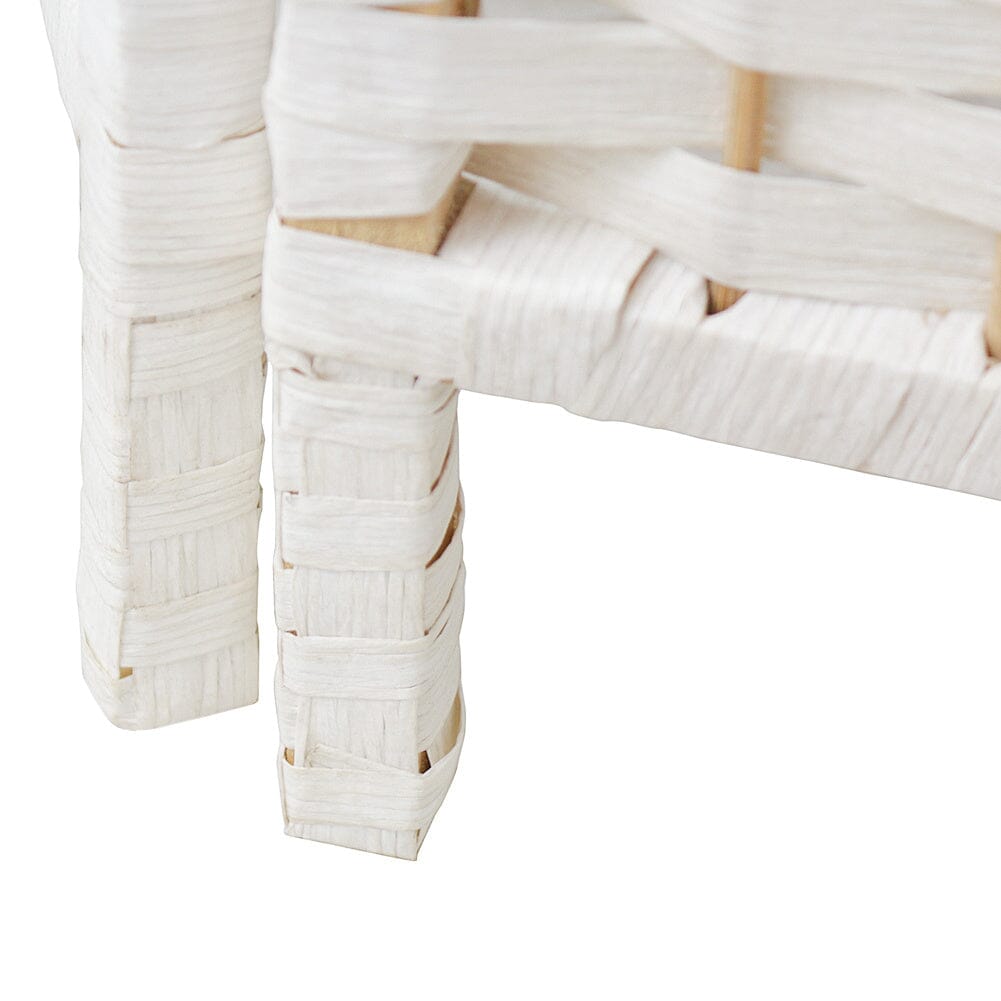 4/6 White Wooden Panels Folding Room Divider Partition Slat Privacy Screen - House Comfort