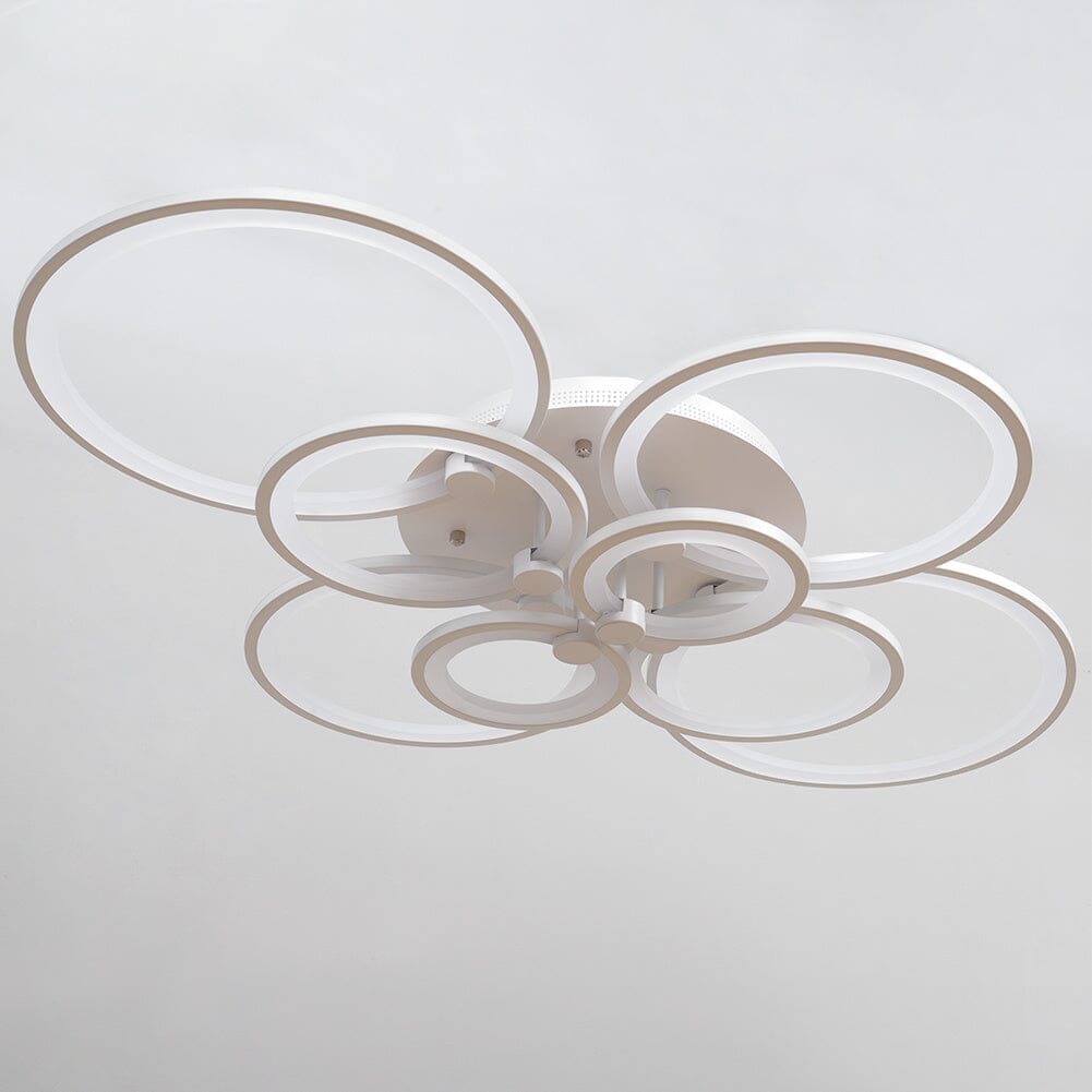4/6/8 Rings LED Semi - Flush Ceiling Light Dimmable/Non - Dimmable - House Comfort