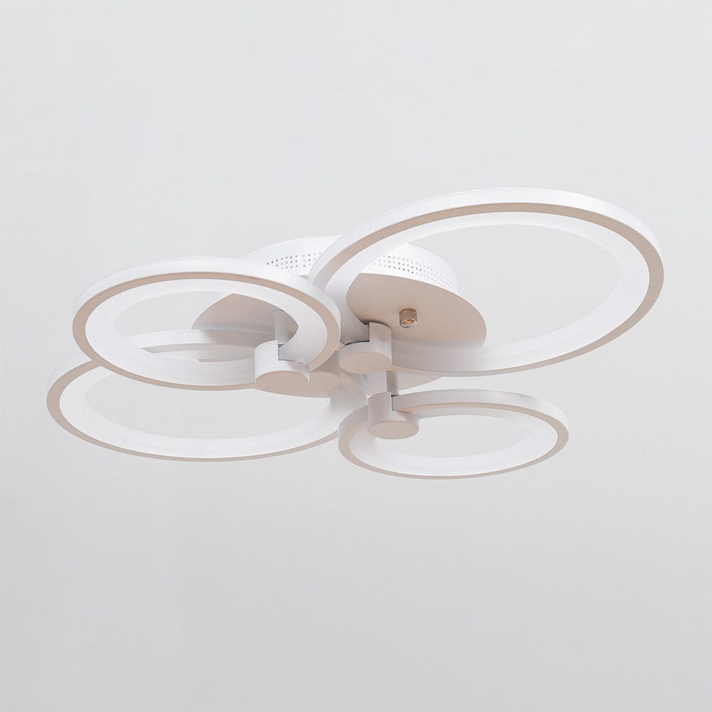 4/6/8 Rings LED Semi - Flush Ceiling Light Dimmable/Non - Dimmable - House Comfort