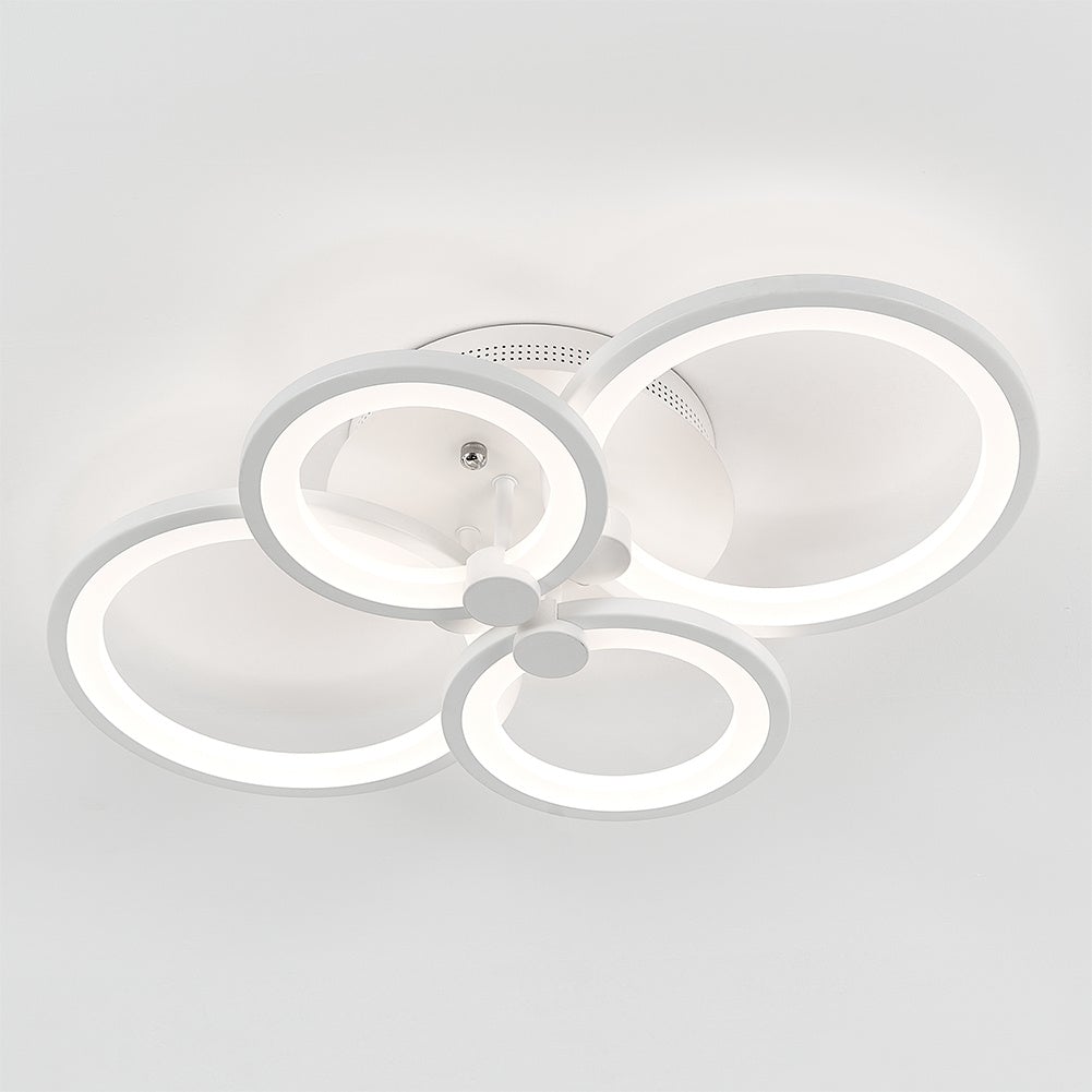 4/6/8 Rings LED Semi - Flush Ceiling Light Dimmable/Non - Dimmable - House Comfort