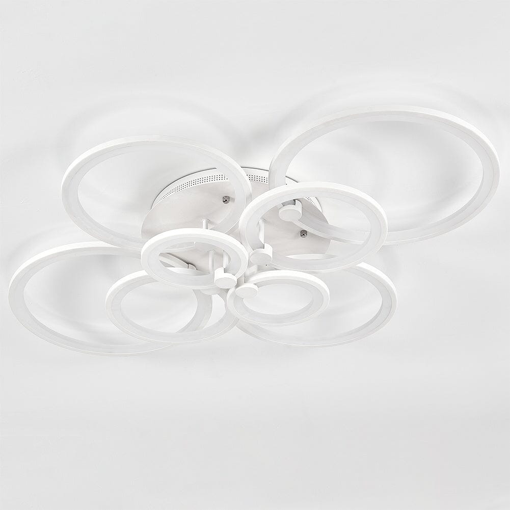 4/6/8 Rings LED Semi - Flush Ceiling Light Dimmable/Non - Dimmable - House Comfort