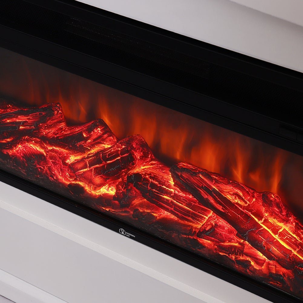 48 Inch Inset Electric Fireplace with LCD Display Freestanding Fireplaces - House Comfort