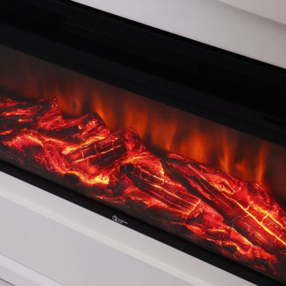 48 Inch Inset Electric Fireplace with LCD Display Freestanding Fireplaces - House Comfort