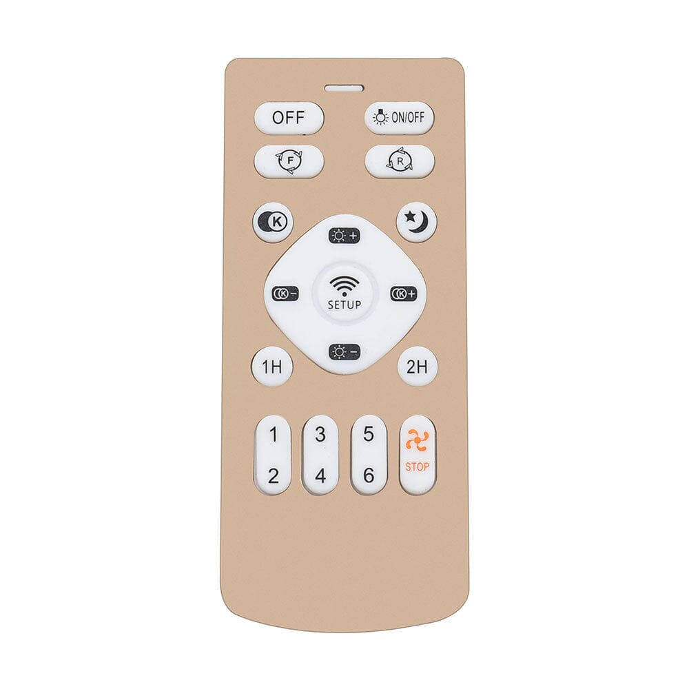 48cm Modern Black Round Crystal Ceiling Fan with Light - House Comfort