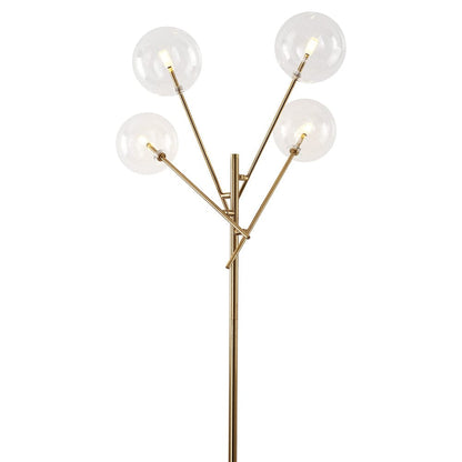 155cm H Gold Foot Switch 4 Light Tree Floor Lamp Velora Boutique