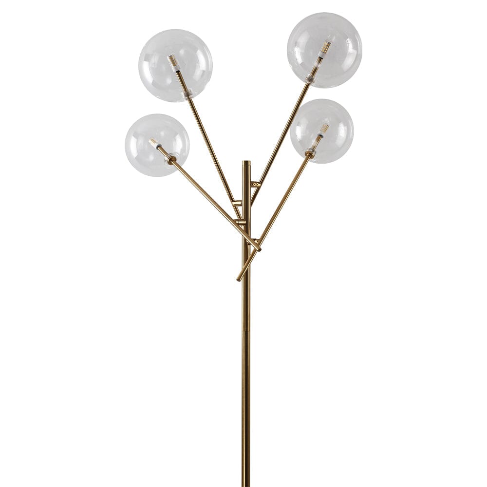 155cm H Gold Foot Switch 4 Light Tree Floor Lamp Velora Boutique