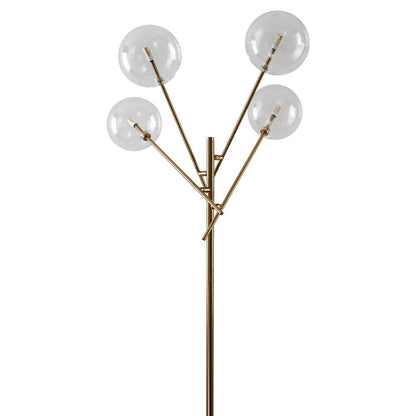 155cm H Gold Foot Switch 4 Light Tree Floor Lamp Velora Boutique