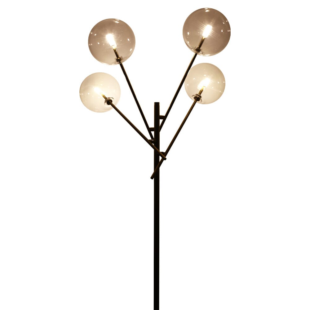 155cm H Gold Foot Switch 4 Light Tree Floor Lamp Velora Boutique