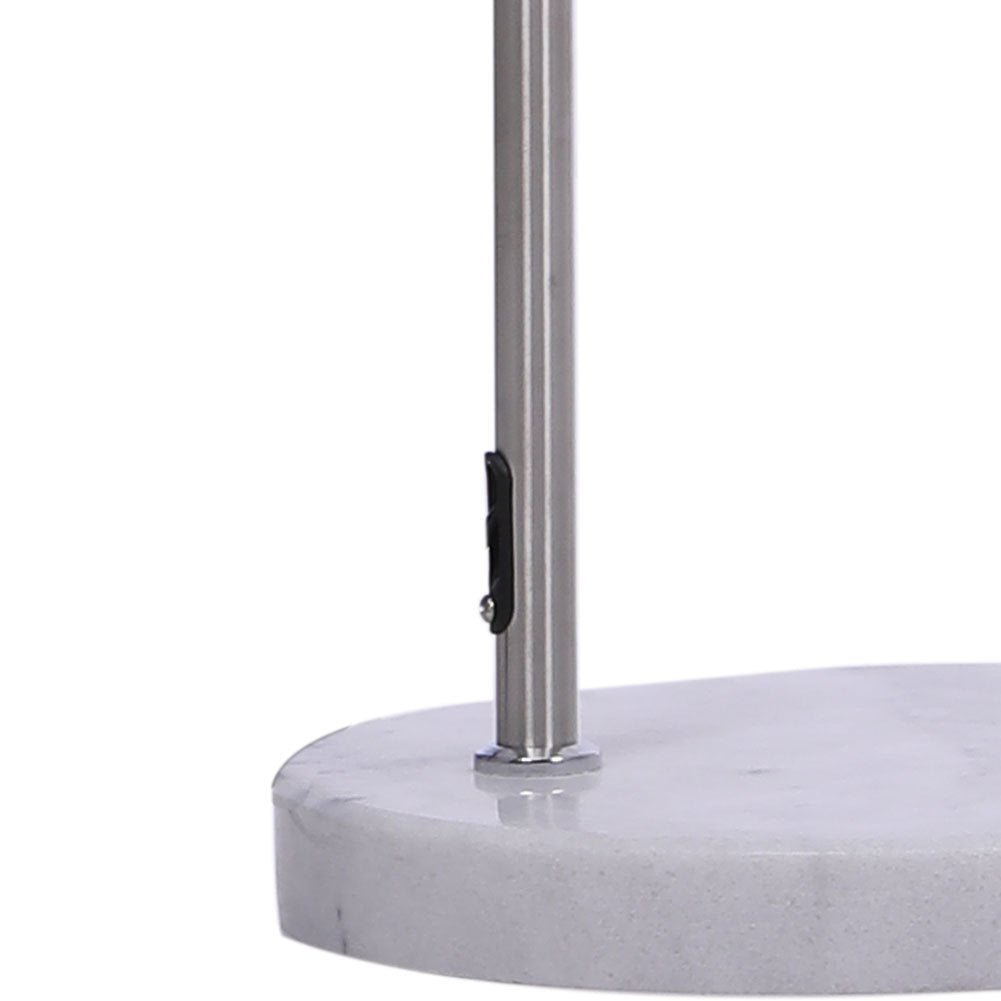 4ft - 5ft Adjustable Arch LED Floor Lamp with Marble Base - House Comfort