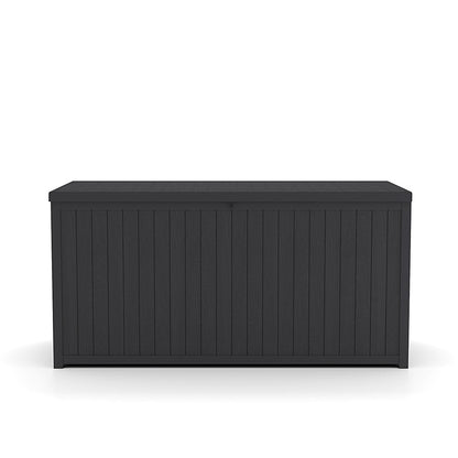 4ft PP Garden Storage Deck Box Outdoor Black Classic - House Comfort
