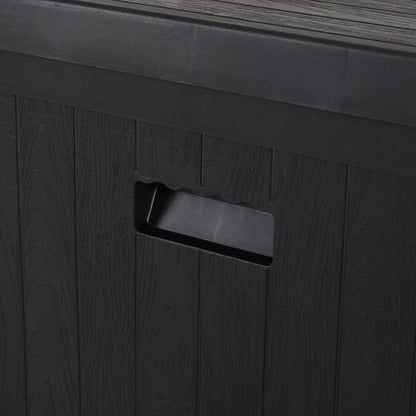 4ft PP Garden Storage Deck Box Outdoor Black Classic - House Comfort