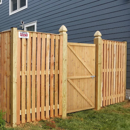 4ft/6ft H Pine Wood Garden Gate with Latch - House Comfort