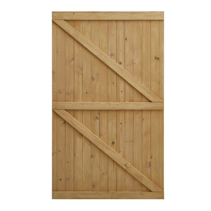 4ft/6ft H Pine Wood Garden Gate with Latch - House Comfort