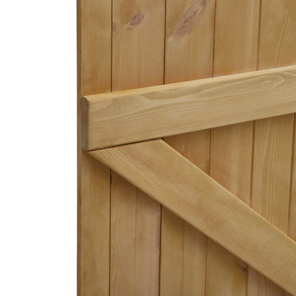 4ft/6ft H Pine Wood Garden Gate with Latch - House Comfort