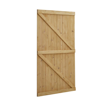 4ft/6ft H Pine Wood Garden Gate with Latch - House Comfort