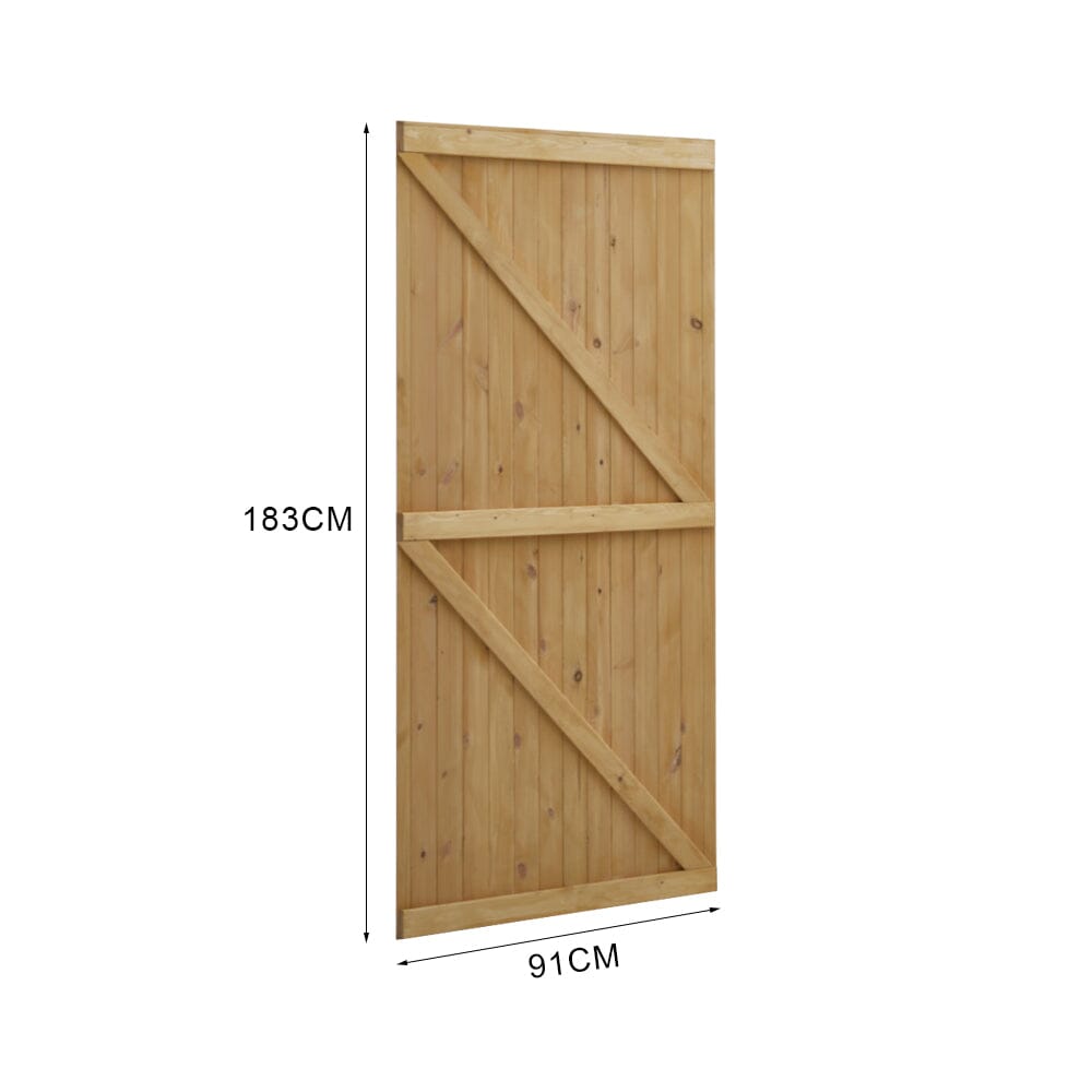 4ft/6ft H Pine Wood Garden Gate with Latch - House Comfort