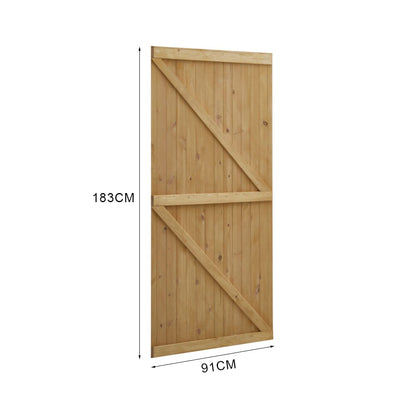 4ft/6ft H Pine Wood Garden Gate with Latch - House Comfort
