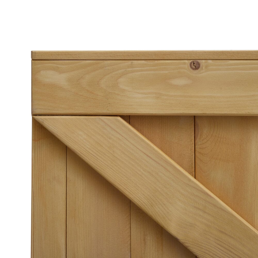 4ft/6ft H Pine Wood Garden Gate with Latch - House Comfort
