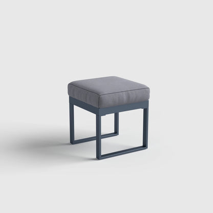 5 Piece Metal Sectional Garden Furniture Set Outdoor Corner Sofa with Cushions and Heated Table - House Comfort