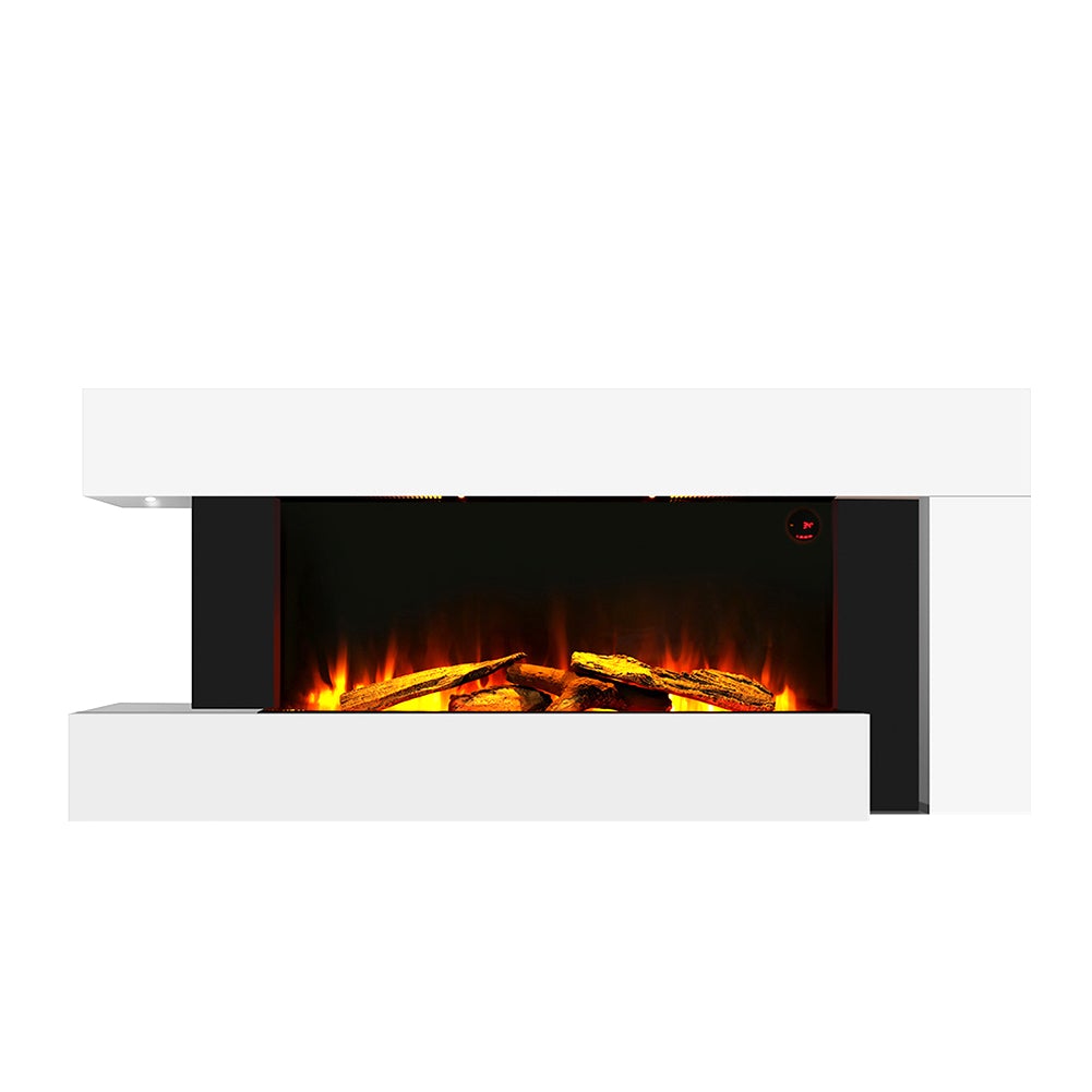 50 Inch 2000W Electric Fireplace Oddly unique L Shaped Wall Mounted Fireplaces - House Comfort