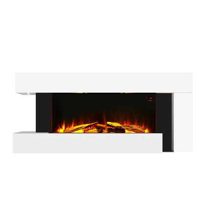 50 Inch 2000W Electric Fireplace Oddly unique L Shaped Wall Mounted Fireplaces - House Comfort