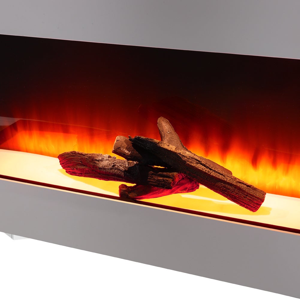 50 Inch 2000W Electric Fireplace Oddly unique L Shaped Wall Mounted Fireplaces - House Comfort