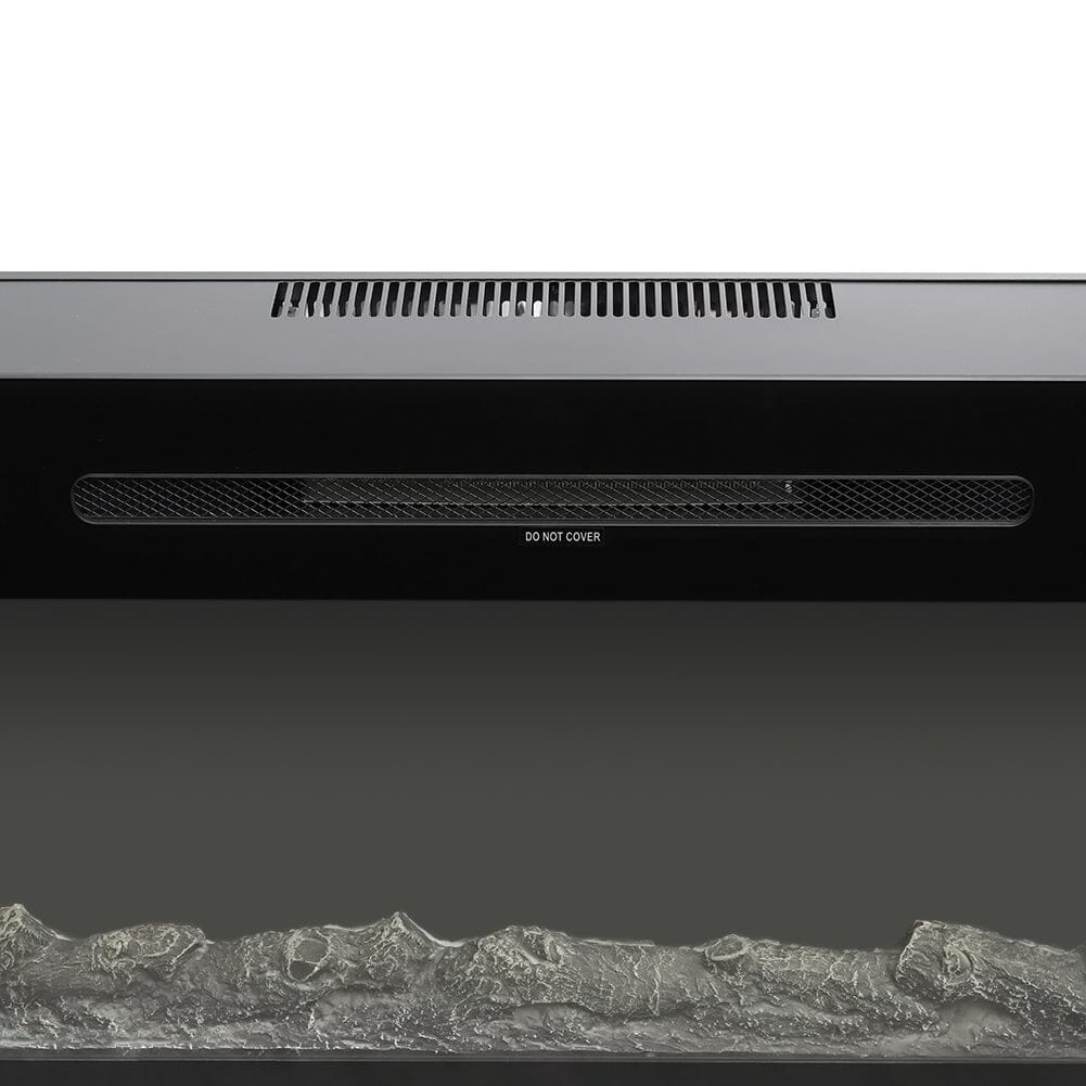 50 Inch Wall Mounted Electric Fireplace Insert Heater 9 Flame Colours 1800W - House Comfort