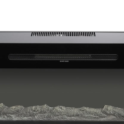 50 Inch Wall Mounted Electric Fireplace Insert Heater 9 Flame Colours 1800W - House Comfort