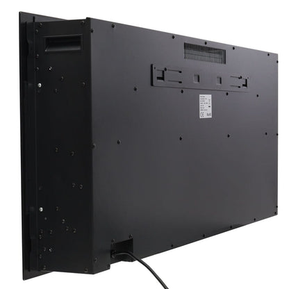 50 Inch Wall Mounted Electric Fireplace Insert Heater 9 Flame Colours 1800W - House Comfort