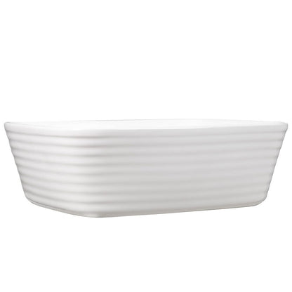 50.5cm W Bathroom White Square Countertop Sink - House Comfort