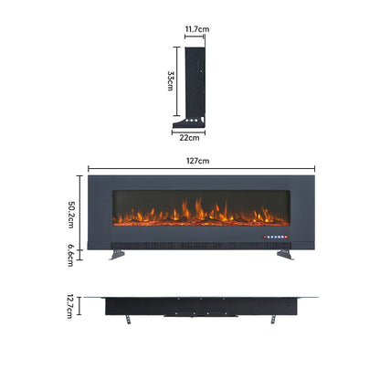 50/60 inch Electric Fireplace 5000 BTU Wall Mounted Fireplaces Heater - House Comfort