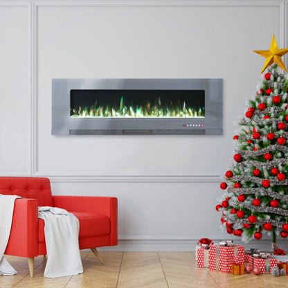 50/60 inch Electric Fireplace 5000 BTU Wall Mounted Fireplaces Heater - House Comfort