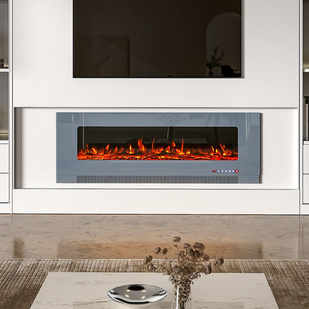 50/60 inch Electric Fireplace 5000 BTU Wall Mounted Fireplaces Heater - House Comfort