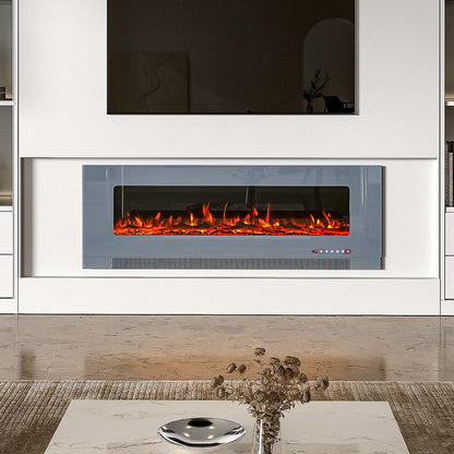 50/60 inch Electric Fireplace 5000 BTU Wall Mounted Fireplaces Heater - House Comfort