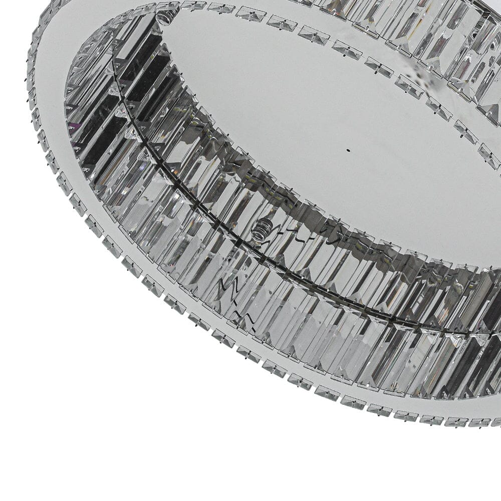 50cm Dia Modern Round Crystal Ceiling Light - House Comfort